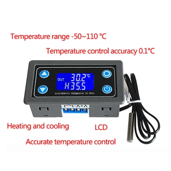 Регулатор на температурата XY-WT01 с цифрова led дисплей, регулатор за отопление/охлаждане, директен доставка