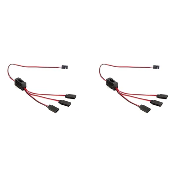 2 бр. Удължител серво RC от 1 до 3 Y-образен кабел за управление на led осветление захранване за радиоуправляемой модели JR Futaba