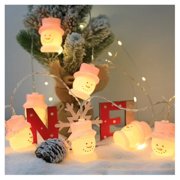 Комплект коледни светлини, led висящи лампи във формата на Коледно/снежен човек/дядо коледа/клоун, осветителни тела за партита