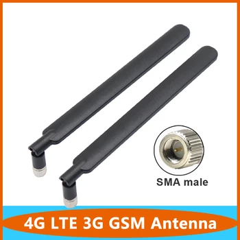 4G LTE 3G GSM Omni WiFi Антена на Рутера 698 ~ 2700 Mhz С Висок Коефициент на Усилване 12dbi Сгъваема Вътрешна Ненасочена Антена С Конектор SMA