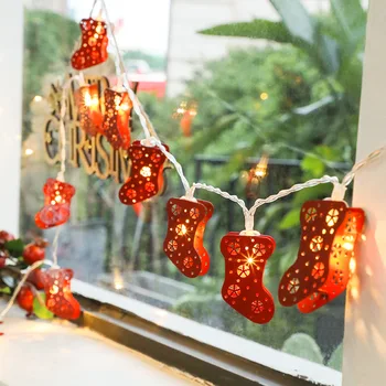 moonlux 20LED Коледен чорап, гирлянди, коледни светлини, осветлението на приказни светлини, Начало декор, Коледна гирлянда, led осветление, Украса