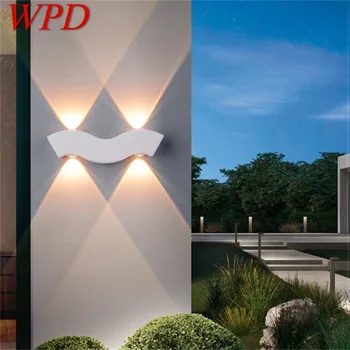 WPD външен бял стенен монтаж лампа LED модерни водоустойчиви халба бира за украса на дома тераси.