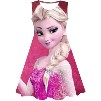 2023 Нова рокля на Елза Frozen 2 Лятна рокля за момичета, кралят костюм на принцеса, Рокля за децата за Коледа, рожден Ден, елегантни поли за партита