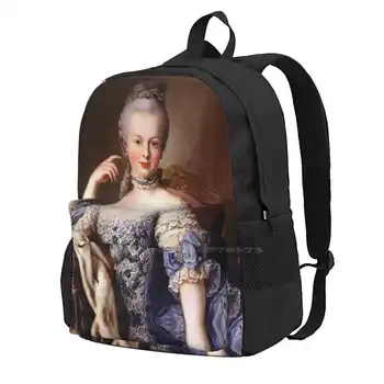 Портрет на Мария-Антоанета-Van Meytens Модерен пътен лаптоп, училище, раница, чанта, в стил барок, Портрет на Мария-Антоанета Ван