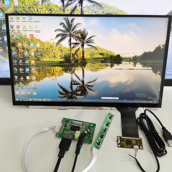 15.6-инчов капацитивен сензорен дисплей модул IPS LCD панел за Linux Android win7 8 10 Raspberry Pi3, щепсела и да играе 10-точков докосване
