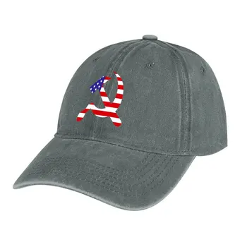 Сърп и чук /Hammer & Sickle -ковбойская шапка от САЩ, космата шапка, шапка шофьори на камиони, плажна шапка с козирка, мъжки и дамски шапки