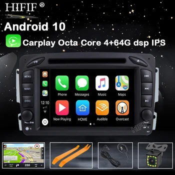Авто Мултимедиен плейър 2 Din Радио, GPS, Android 10 За Mercedes/Benz/CLK/W209/Vito/W639/Viano/Vito Кола DVD плейър DSP Carplay