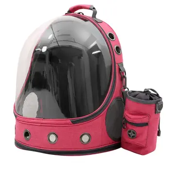 Раница Астронавти за кучета и Котки, Прозрачна Космическа капсула, Дишаща градинска чанта за пътуване, разходки