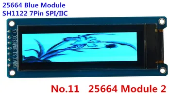2,08-инчов 31-Пинов бяло-син OLED-дисплей SH1122 с резолюция контролер 256*64 3/4-Кабелен конектор SPI, I2C