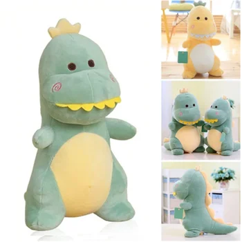 25 см Сладки плюшени играчки с динозавром, супер меки мультяшные мека кукла-динозавър за деца, кукла за прегръдки, възглавница за сън, домашен декор