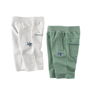 Josaywin/летни шорти-карго за момчета детски модерни дневни къси панталони с еластичен ластик на талията и бродерии; детски панталони; къси панталони за момчета;