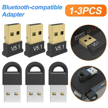 Нов Безжичен USB адаптер V5.1, съвместим с Bluetooth, 5.1, Bluetooth Съвместим Предавател, Музикален Приемник Adaptador за преносими КОМПЮТРИ