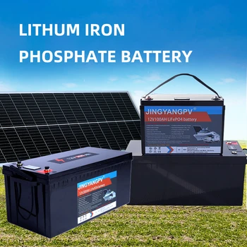 Нова литиево-желязо-фосфатная батерия Lifepo4 Akku 12V 100Ah 200Ah за слънчевата система за съхранение на 5-годишна гаранция