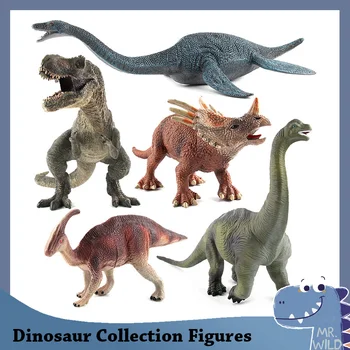 13 Стилове на Екшън и Играчки Фигурки Модел Брахиозавр Плезиозавр тиранозавър рекс Дракон Колекция на Динозаврите Колекция от Животински Модел Играчки
