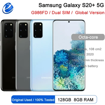 Samsung Galaxy S20 + S20 Plus G986FD Глобалната версия на 4G LTE с две Sim-карти 6,7 