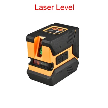 Лазерен ниво, самонивелирующийся Преносим мини-инфрачервен лазерен ниво, зелен, машина за висока точност, 2/5 Кабелна, USB, автоматично ниво