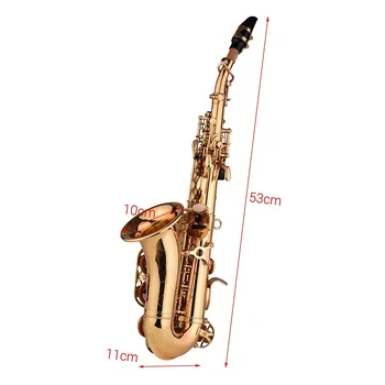 SEASOUND OEM Висококачествен Евтин Лак на Кривата на Камбаната Сопран-саксофон JYSS100