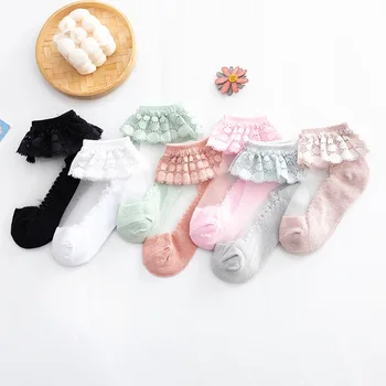 10 двойки/лот, детски годишният тънък завързана чорап за момичета, чорапи принцеси за деца, нескользящие чорапи с кристали