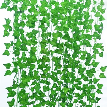 Lierre artificiel Лози Лъжливи Leaves листа на бръшлян, изкуствени Feuillage Artificielle Decoration Feuille Artificielle Лъжливи Лози