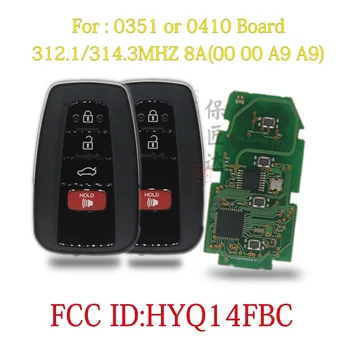 BaoJiangDd Подходящ за Toyota CAMRY PRUIS Smart Remote Key 0351 Такса FCC ID: HYQ14FBC 312,1/314,3 Mhz 8A 89904-06220, 89904-06240
