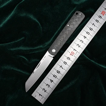 BOUNTAIN, оригинален сгъваем нож Мохито-CF, острието M390, дръжката е от въглеродни влакна, лов, къмпинг, риболов, джобен кухненски EDC инструмент