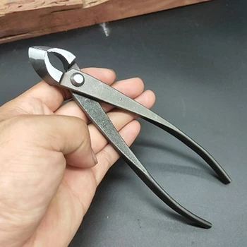 Клещи от неръждаема стомана, градински нож за клони, прав ръб от кована стомана, Професионален ръчен инструмент 210 мм