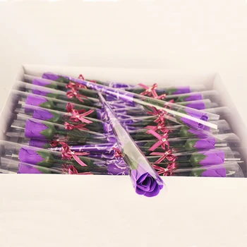 10шт Имитация на изкуствен ароматно розово сапун цвете за вана на тялото, Сватбена домашно декоративно саше, Подарък за Свети Валентин, рожден Ден