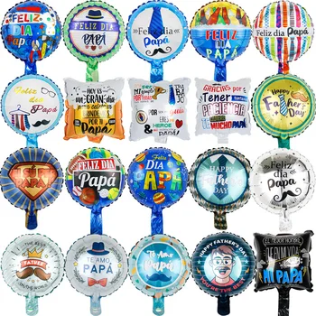 10шт 10-инчовите Балони от Фолио С Ден на бащата, Ден на бащата, Испански Te Amo Papa Air Globos За Украса на Парти в чест на рождения Ден на Бащата