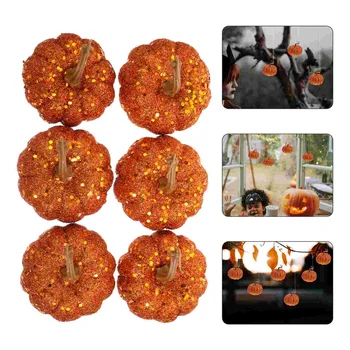 Имитация на Пяна Тиква Пенопласты Занаяти Изкуствени Тикви направи си САМ Украса на Декоративни Висулки Ръчно изработени Оранжево Маса
