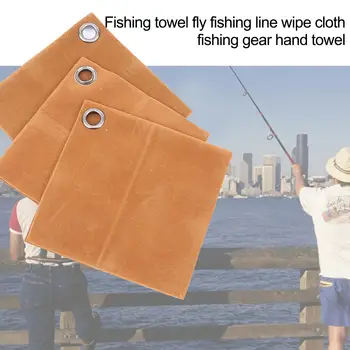 Моющееся на открито утолщенное риболовен кърпа Облекло риболовен Прът за риболов линия Инструмент за почистване на съоръжения с пръстен Спортно кърпа за избърсване на ръцете