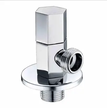 Клапан от сплав с G1/2 * 1/2, спирателен кран за вода, всмукателния клапан за тоалетната, аксесоари за баня