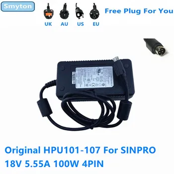 Оригинален Адаптер за променлив ток зарядно Устройство за SINPRO 18V 5.55 A 100W 4PIN HPU101-107 Медицински импулсно захранване