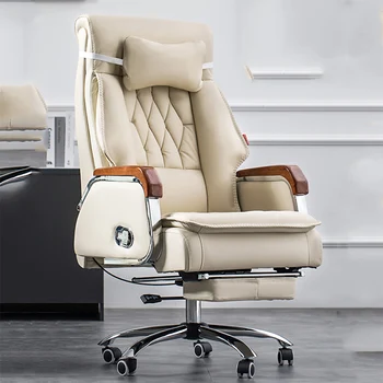 Дръжка възглавници подкрепа на облегалката офис стол представителния дизайн модерна Мобилно Работно Стол Поставка за краката Професионална мебели Silla Plegable