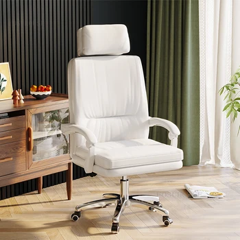 Nodic Прости офис стол за мениджър, Лифт за офис мебели, завъртане на облегалката, Компютърен стол, стол за офис, удобен Стол за шефа