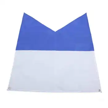 Плаващи синьо-бели знамена за гмуркане Ярки цветове Лека 70x60 см полиестер флаг за гмуркане