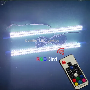 12 vdc или 100-240 vac 30 W RGB 3в1 Многоцветни мигащи затемняющие под вода подводно led светлини за риболов