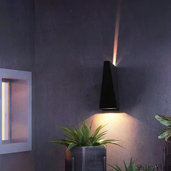 Външен стенен монтаж лампа, за да Осветява начало декор на открито, балкон, Алуминий IP65