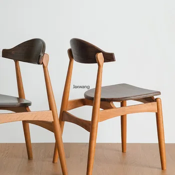 Скандинавските трапезни столове Кухненски Мебели Трапезария стол от масивно дърво Дървена Мебели за дома от черешово дърво Оригинално дизайнерско кресло с облегалка