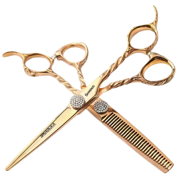 Професионални фризьорски ножици фризьор-стилист за изтъняване на коса, набор от инструменти, 6 инча, професионални аксесоари за стригане, регулираща гайка