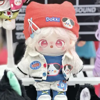 Taoyao Готино момиче, два цвята къдрава коса, без атрибути, 20 см, плюшен кукла с анимационни звезда, възглавница за cosplay, подарък за промяна на дрехи